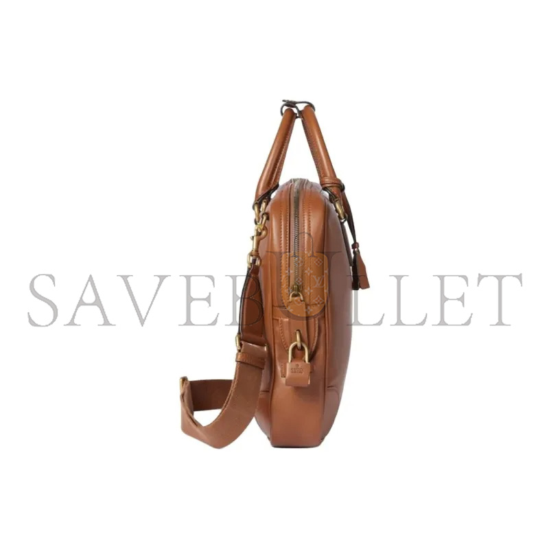 GUCCI GG EMBLEM MEDIUM BRIEFCASE 821149 (40*30*6cm)